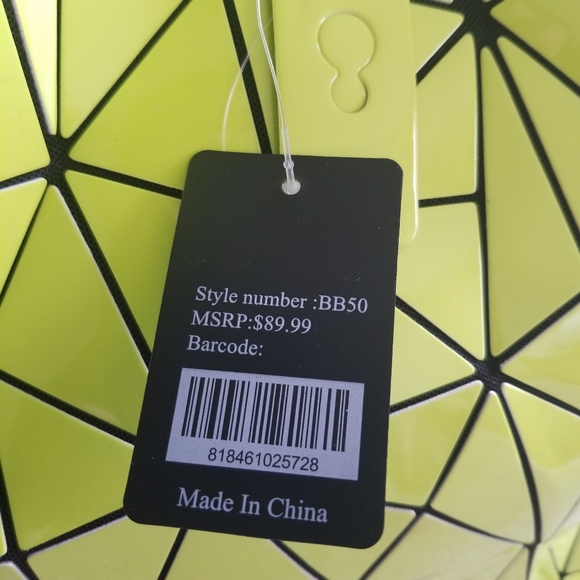 Lucky 7 Geo Bag Lime Green - Picture 12 of 16